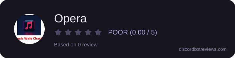 Rating widget preview for Opera