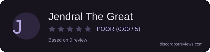 Rating widget preview for Jendral The Great