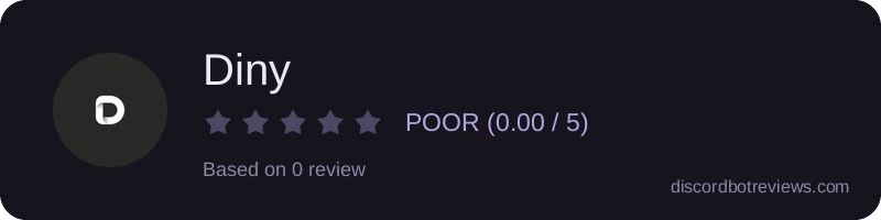 Rating widget preview for Diny