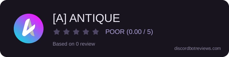 Rating widget preview for [A] ANTIQUE