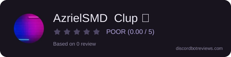 Rating banner for AzrielSMD  Clup 🔗