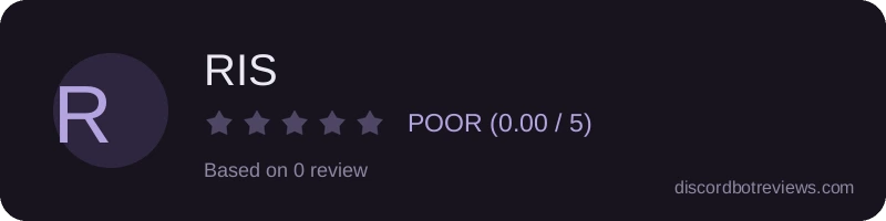 Rating widget preview for RIS