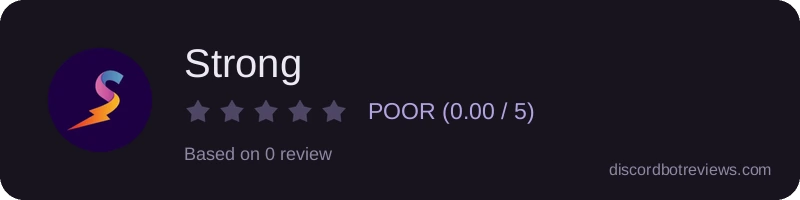 Rating widget preview for Strong