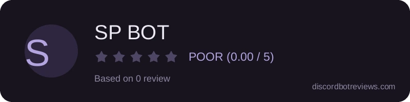 Rating widget preview for SP BOT