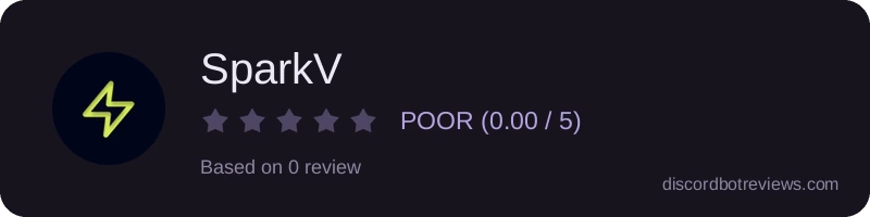 Rating widget preview for SparkV