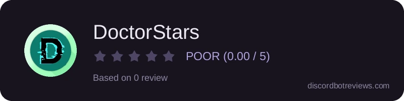 Rating widget preview for DoctorStars