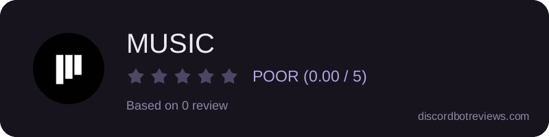 Rating widget preview for MUSIC