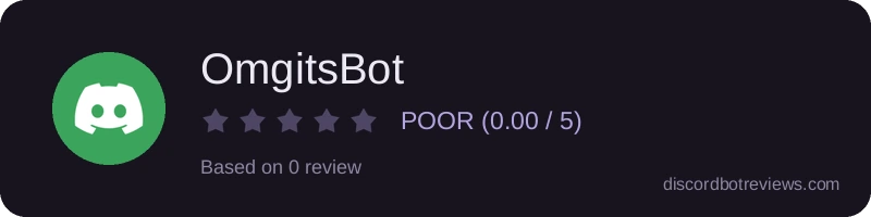 Rating banner for OmgitsBot