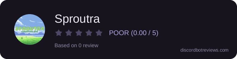 Rating widget preview for Sproutra