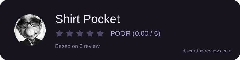 Rating widget preview for Shirt Pocket