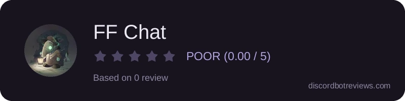 Rating widget preview for FF Chat