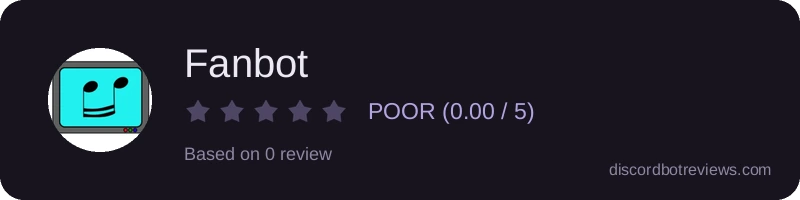 Rating widget preview for Fanbot