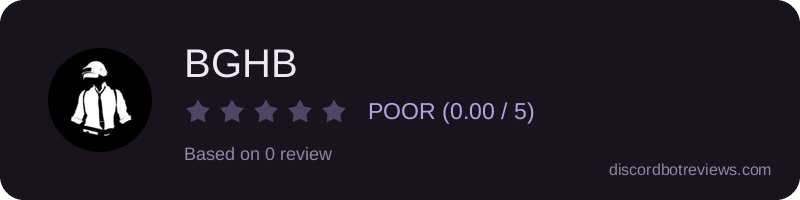 Rating widget preview for BGHB