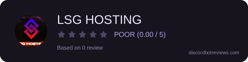 Rating widget preview for LSG HOSTING
