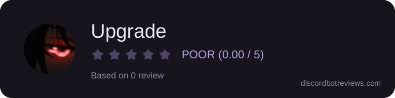 Rating widget preview for Upgrade