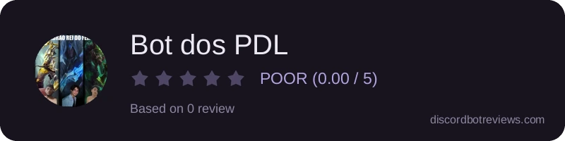 Rating widget preview for Bot dos PDL