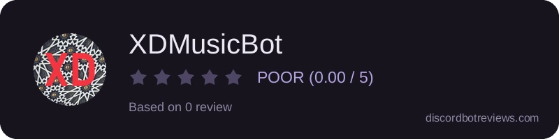 Rating widget preview for XDMusicBot