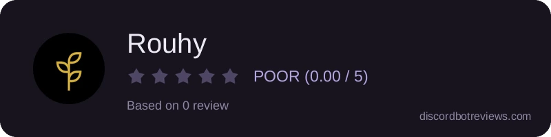 Rating widget preview for Rouhy