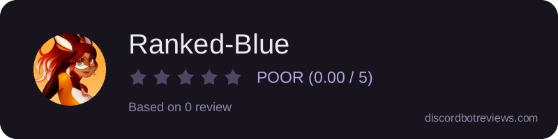 Rating widget preview for Ranked-Blue