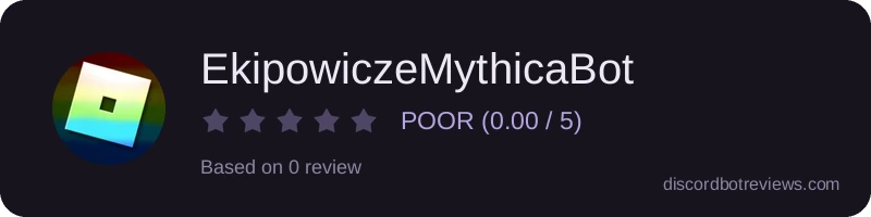 Rating widget preview for EkipowiczeMythicaBot