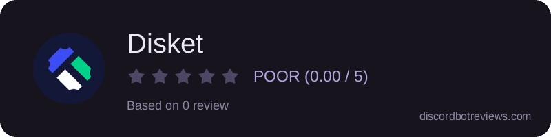 Rating widget preview for Disket