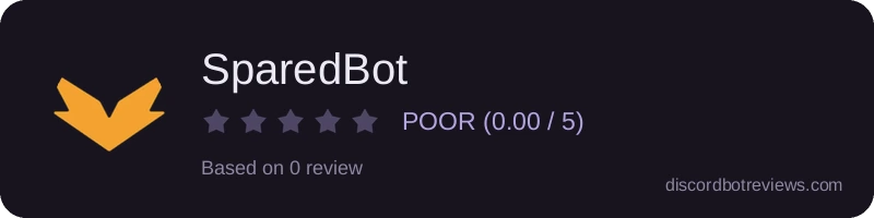Rating widget preview for SparedBot