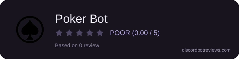 Rating banner for Poker Bot
