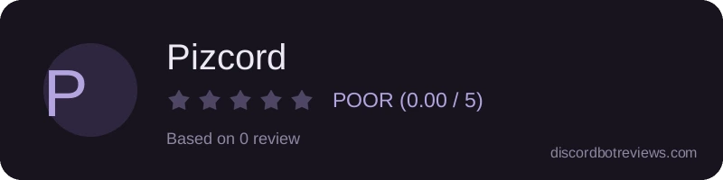 Rating banner for Pizcord