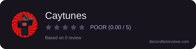 Rating widget preview for Caytunes