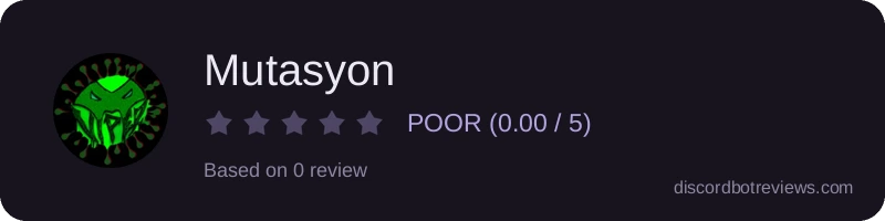 Rating widget preview for Mutasyon