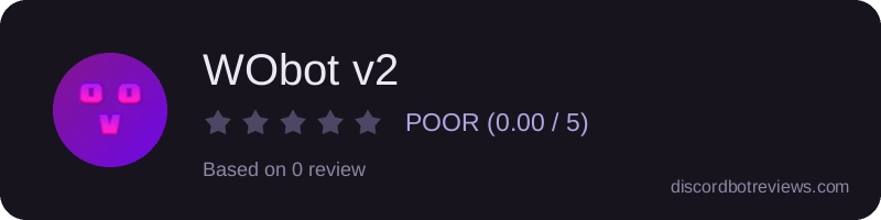 Rating widget preview for WObot v2