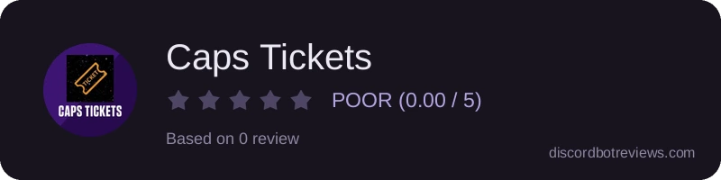 Rating banner for Caps Tickets