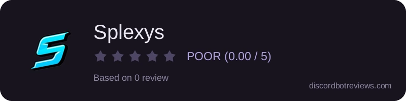 Rating widget preview for Splexys