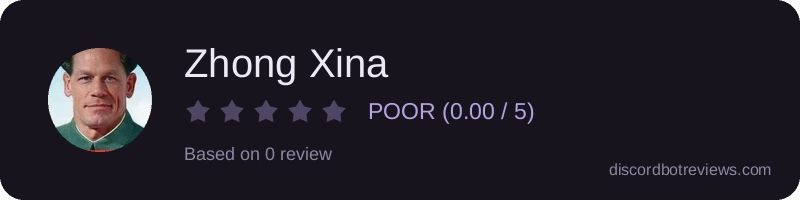 Rating widget preview for Zhong Xina