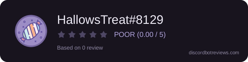 Rating widget preview for HallowsTreat#8129