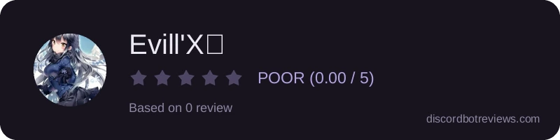 Rating widget preview for Evill'Xケ