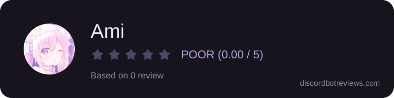 Rating widget preview for Ami