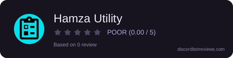 Rating widget preview for Hamza Utility