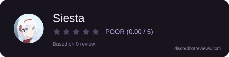 Rating widget preview for Siesta