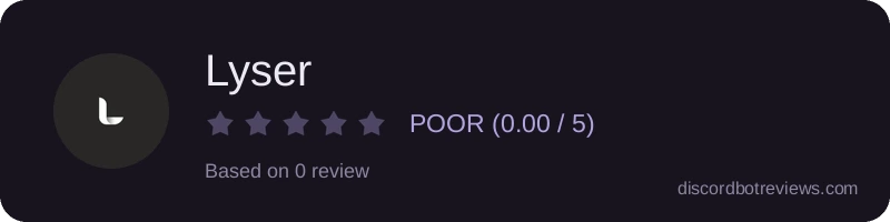 Rating banner for Lyser
