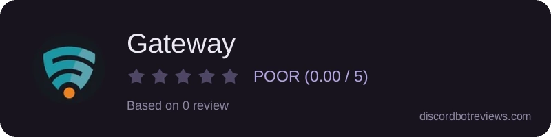 Rating widget preview for Gateway