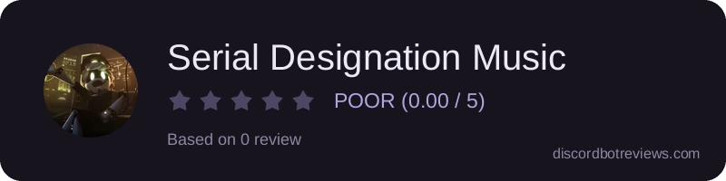 Rating widget preview for Serial Designation Music