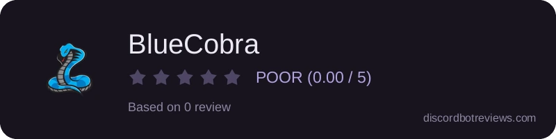 Rating widget preview for BlueCobra