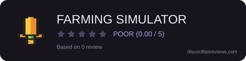 Rating widget preview for FARMING SIMULATOR