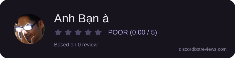 Rating widget preview for Anh Bạn à