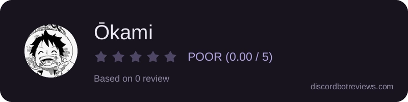 Rating widget preview for Ōkami