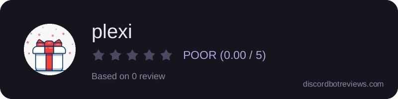 Rating banner for plexi