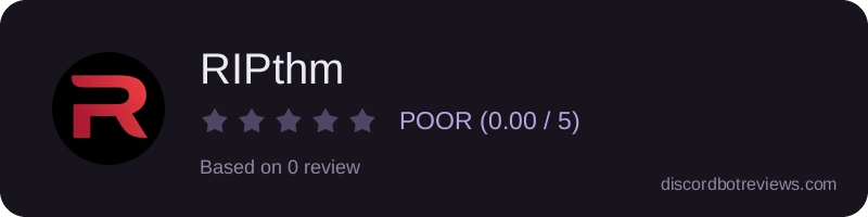 Rating widget preview for RIPthm