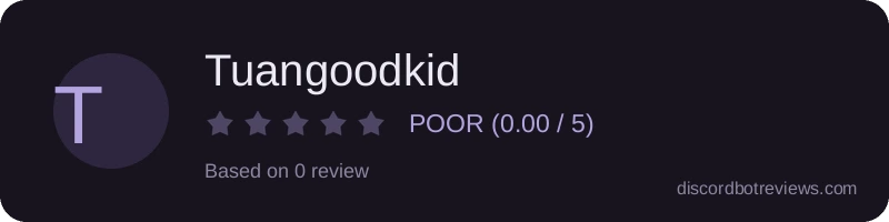 Rating widget preview for Tuangoodkid