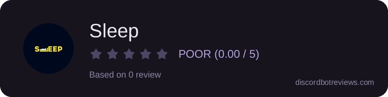 Rating widget preview for Sleep